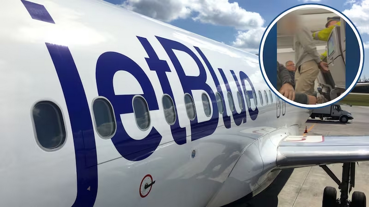 Sevgilisiyle kavga eden adam, uçağın kapısını açtı! 1 jetblue ucak