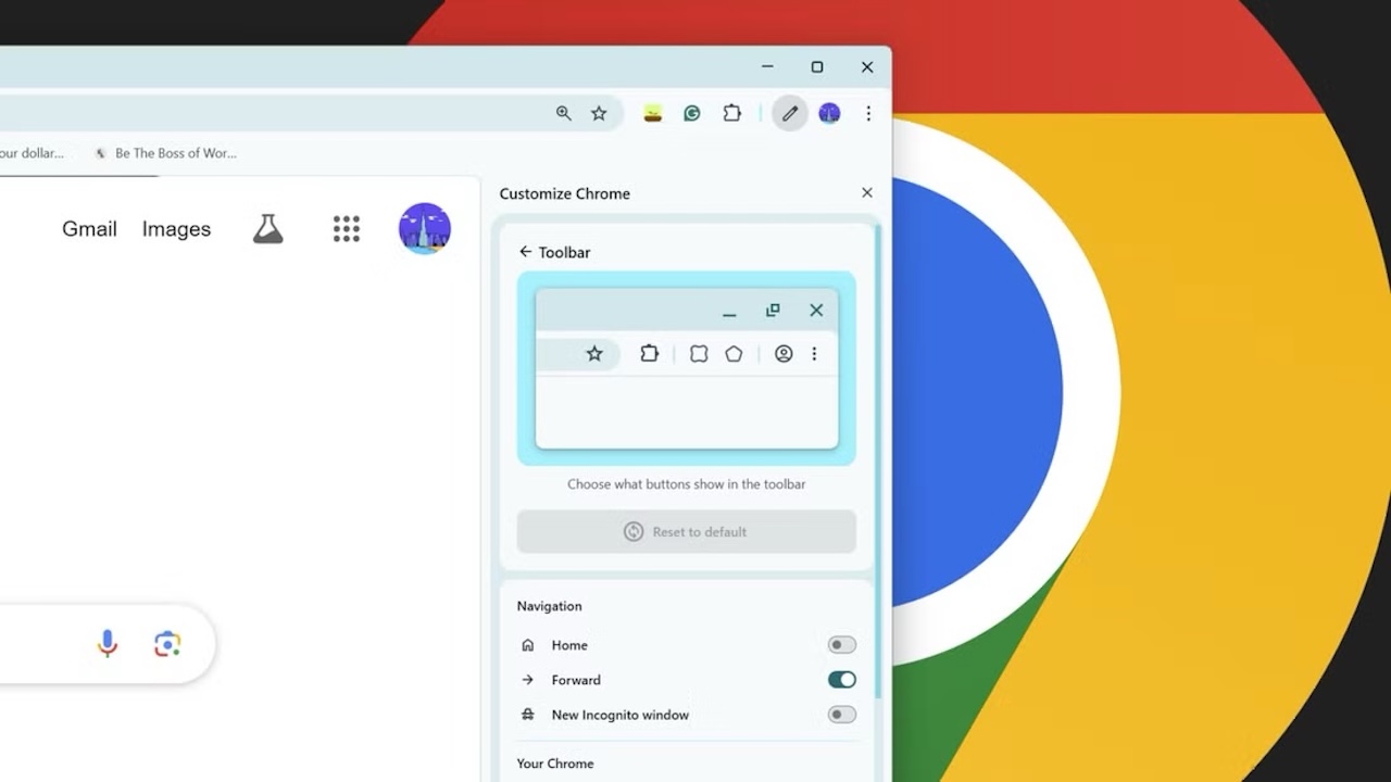 Google Chrome'a araç çubuğu özelleştirme özelliği geldi! 11 google chromea arac cubugu ozellestirme ozelligi geldi 1