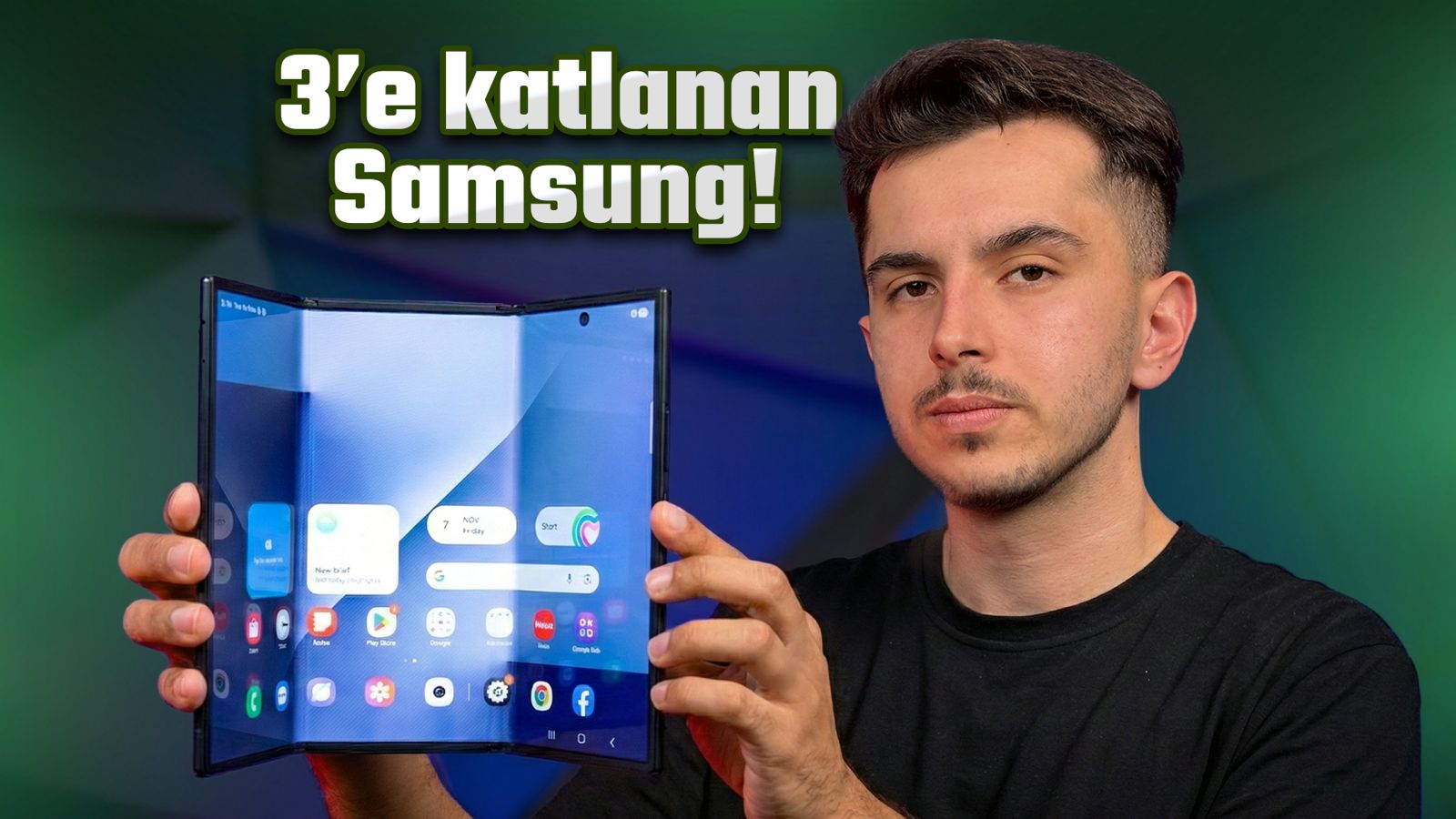 Samsungda uce katladi Galaxy Z TriFold ilk bakis