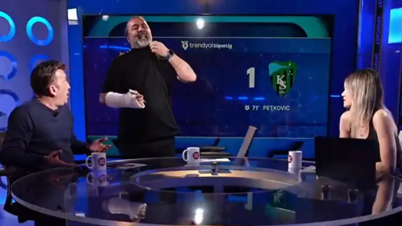 Emre Bol ile Evren Turhan canlı yayında birbirine girdi! Programı terk etti! 7 557406