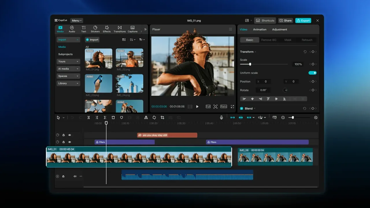 CapCut Pad ile Tablette Masaüstü Kalitesinde Video Düzenleme 4 capcut pad ile tablette masaustu kalitesinde video duzenleme.webp